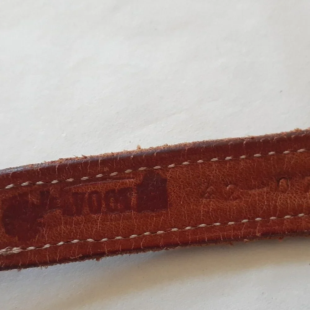 Rare Vintage VOGT Sterling & Ruby Horse Hair Western Belt